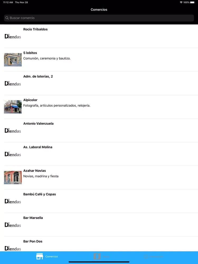 Zrzuty ekranu DTiendas iPad 