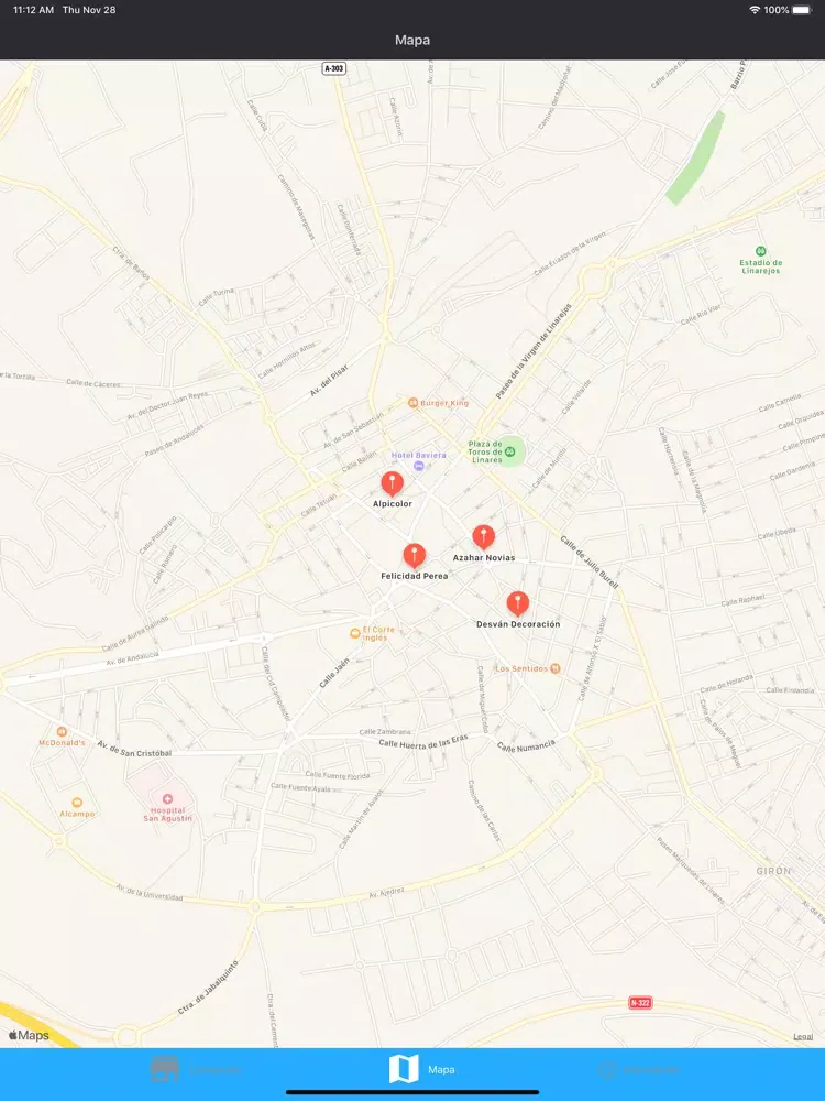 Zrzuty ekranu DTiendas iPad 