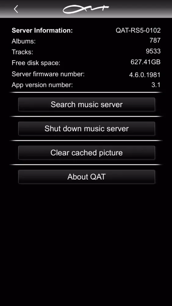QAT Remote for iPhone Screenshots