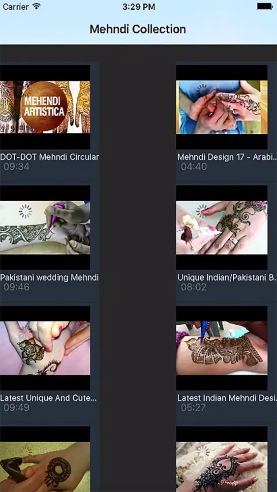 ภาพหน้าจอของ Easy Mehndi Design Videos 2017