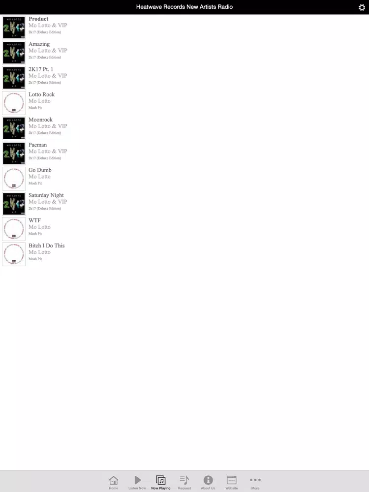 Captures d'écran de Heatwave Records New Artists iPad 