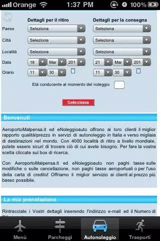 Aeroporto Malpensa Travel App سکرین شاٹس
