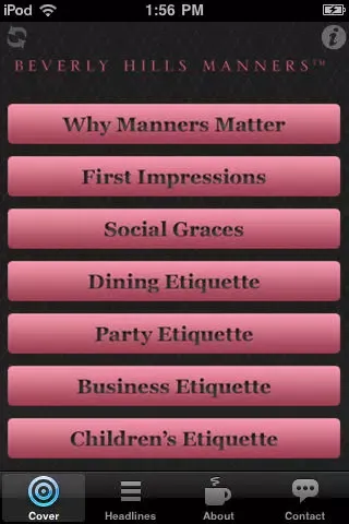 Tangkapan skrin Beverly Hills Manners