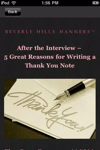 Tangkapan skrin Beverly Hills Manners