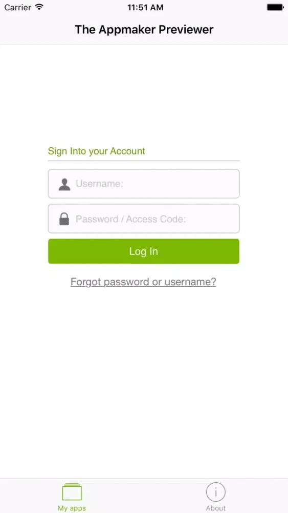 The Appmaker previewer Screenshots