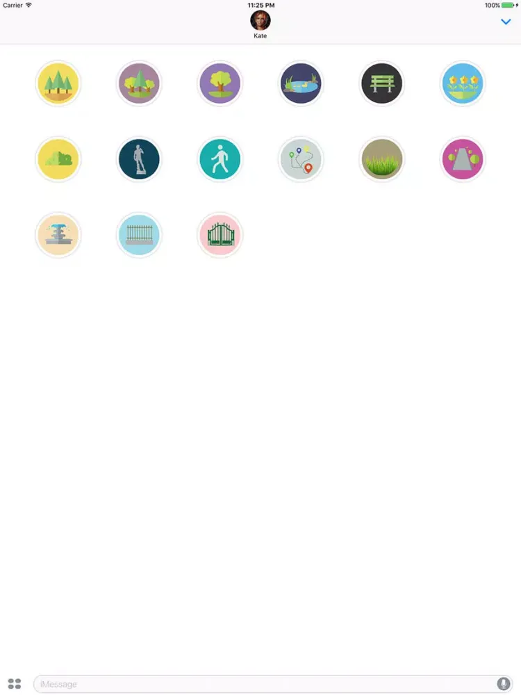 صور Park Flat Stickers iPad 