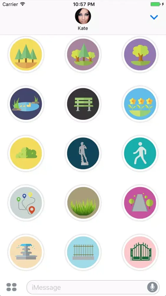 صور Park Flat Stickers