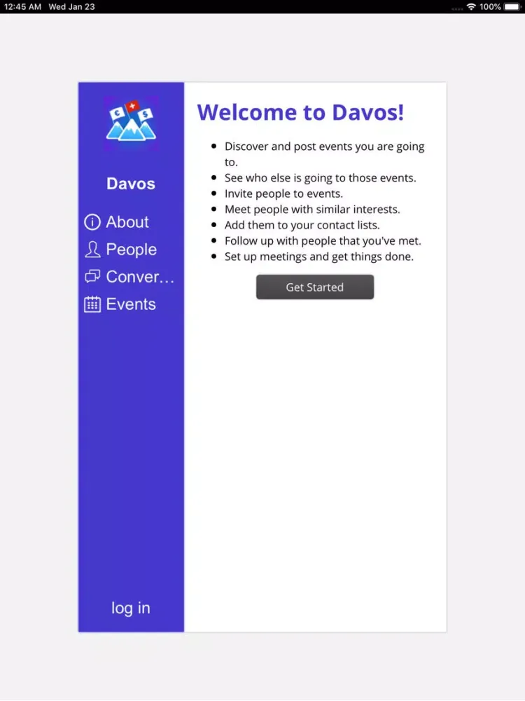 Davos iPad Screenshots