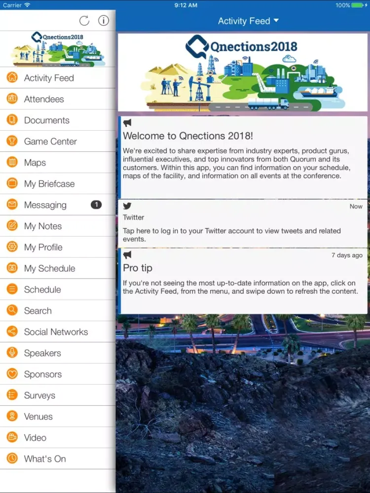Captures d'écran de Qnections2018 iPad 