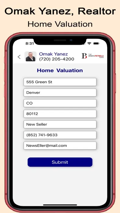 Ảnh chụp màn hình của Omak Yanez, Realtor