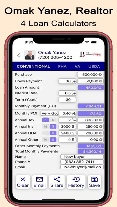 Ảnh chụp màn hình của Omak Yanez, Realtor