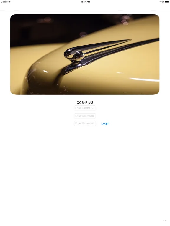Capturas de tela do QCS-RIMS iPad 