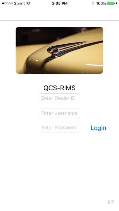 Capturas de tela do QCS-RIMS