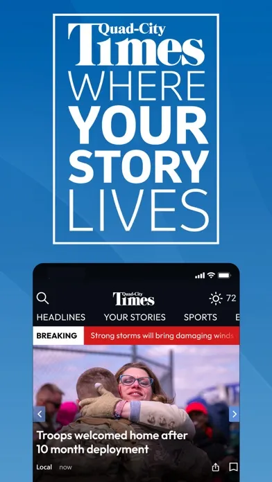 Screenshot di QCTimes