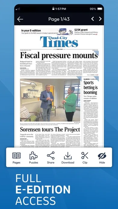 Screenshot di QCTimes