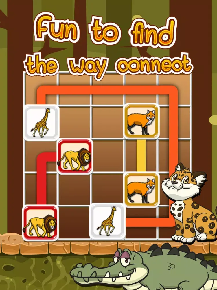 Скриншоты Connect Me Wild Animals Puzzles Games iPad 
