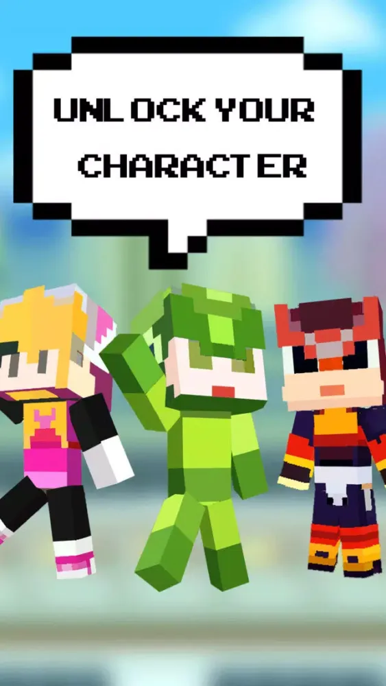تصاویر Mega Heroes Crossy Block Games