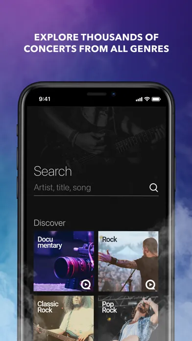 Qello: Watch Concerts & Docs應用截圖