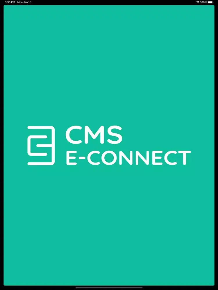 Screenshot di CMS E-CONNECT iPad 
