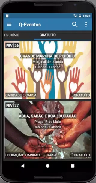 Capturas de pantalla de Q-Eventos Mobile