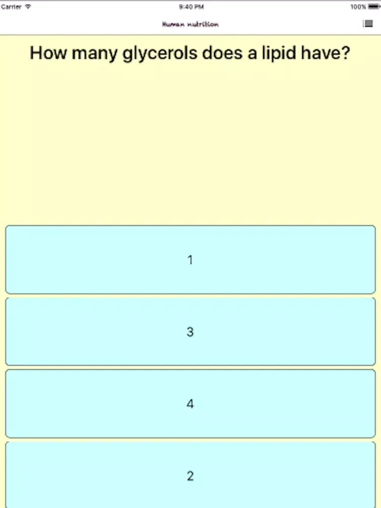 Screenshot di QuickFire Biology Lite iPad 