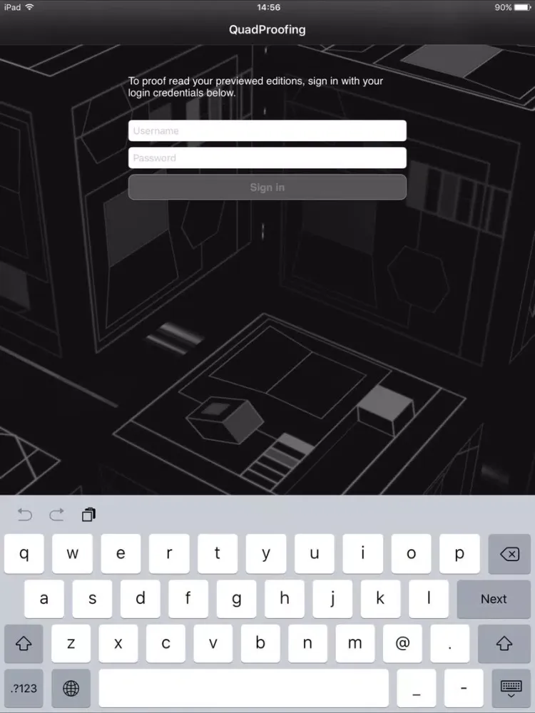 Zrzuty ekranu Quad/Graphics Proofing App iPad 