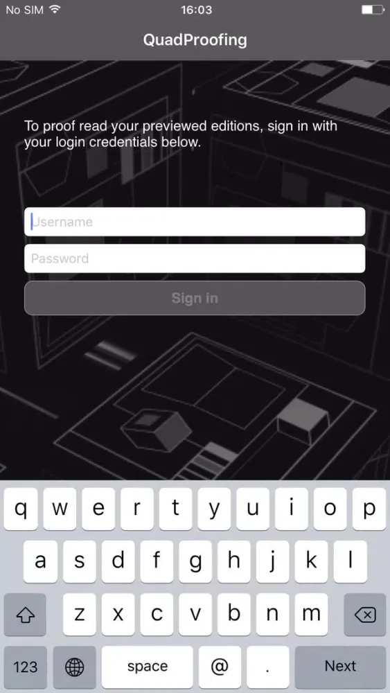 Zrzuty ekranu Quad/Graphics Proofing App