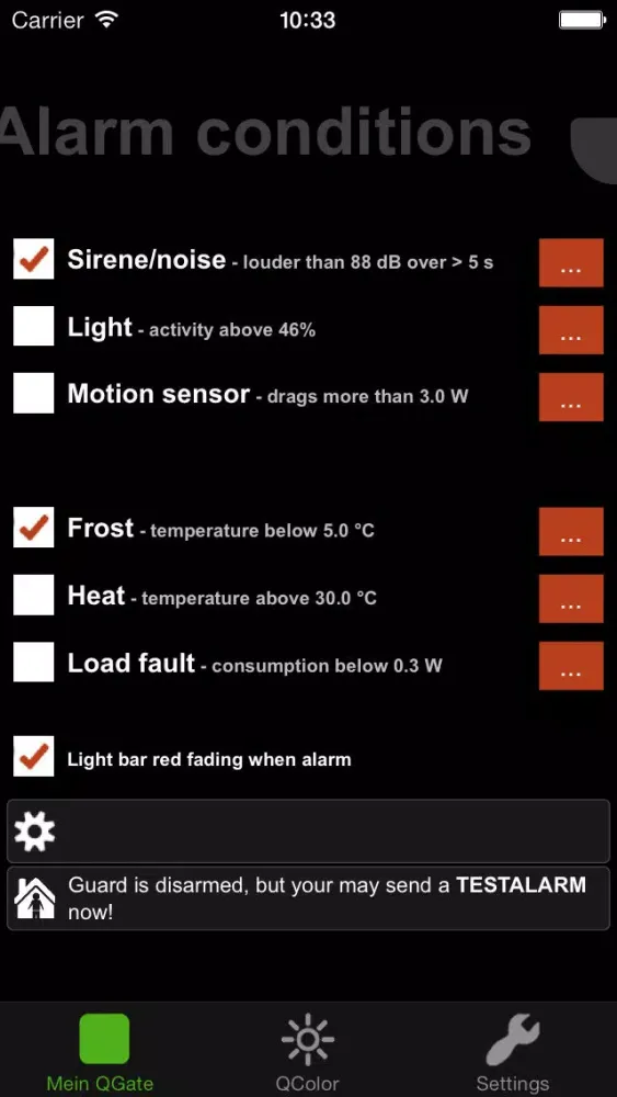 QGuard - Personal Mobile Alarm System স্ক্রিনশট