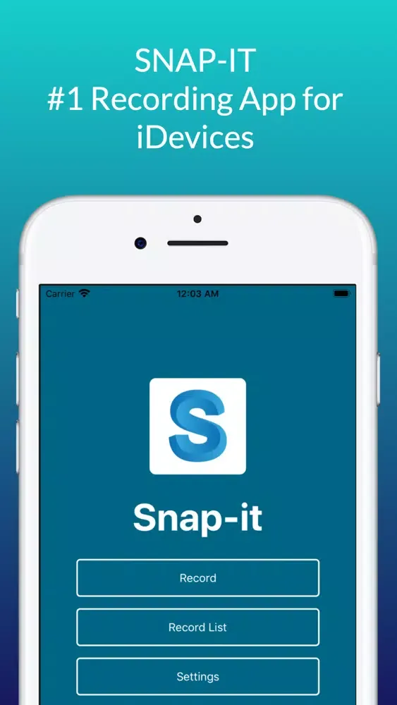 ภาพหน้าจอของ Snap-it - #1 Record App