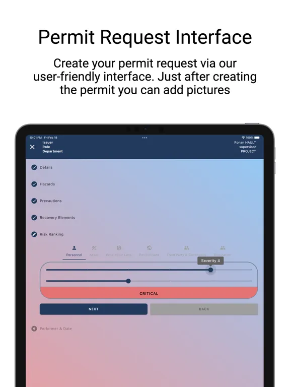 e-Work Permit iPad 應用截圖