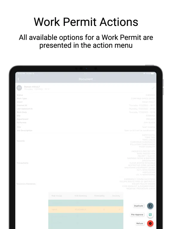 e-Work Permit iPad 應用截圖