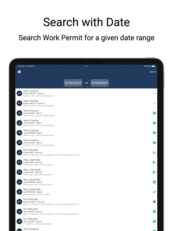 e-Work Permit iPad 應用截圖