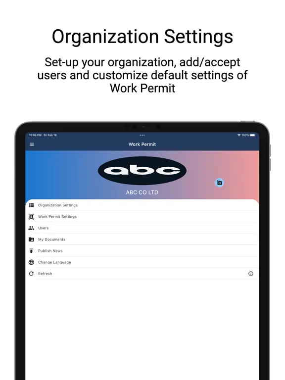 e-Work Permit iPad 應用截圖