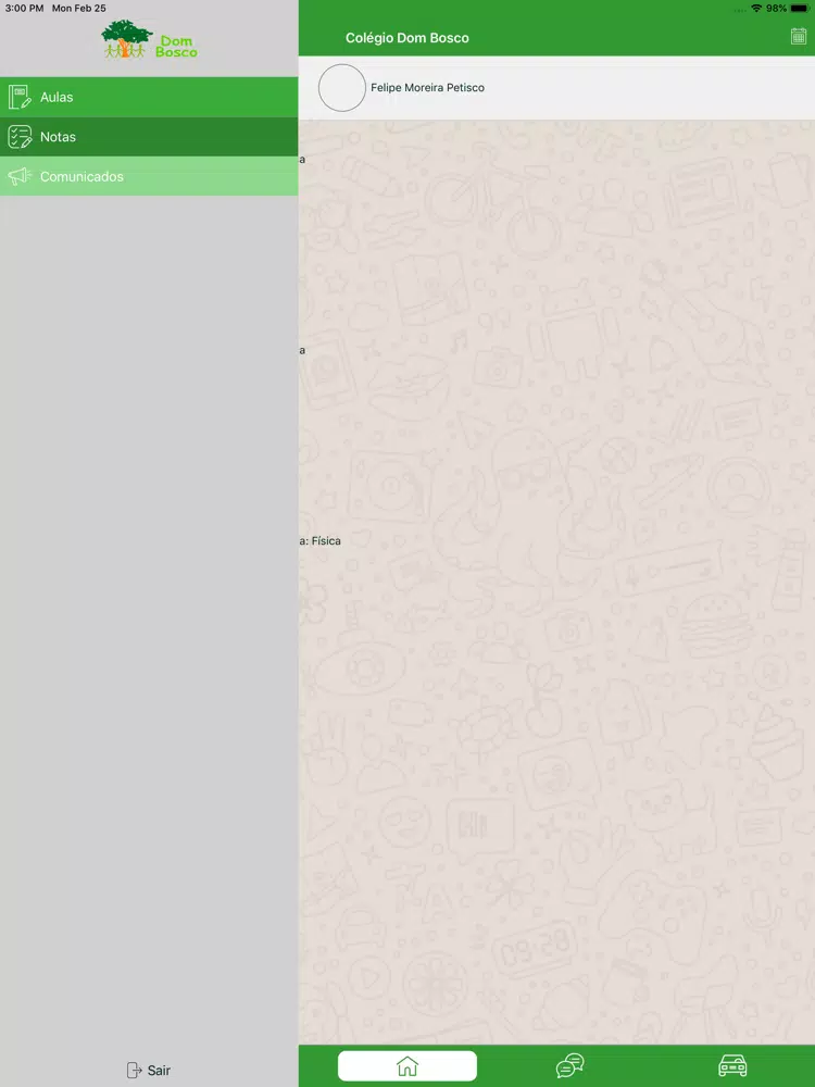 Colégio Dom Bosco App iPad  Screenshots