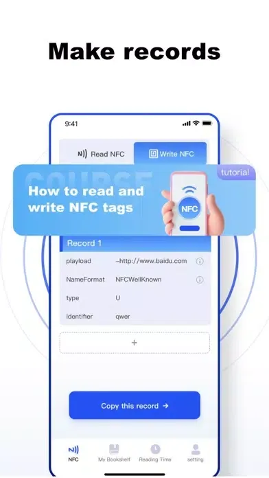 Zrzuty ekranu NFC Tools-Card Reader&Writer