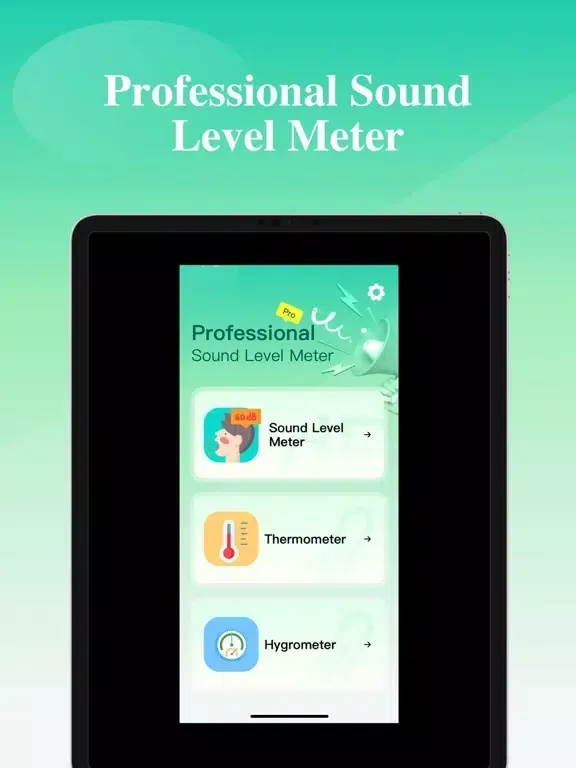Tangkapan skrin Decibel Meter - Noise Meter iPad 