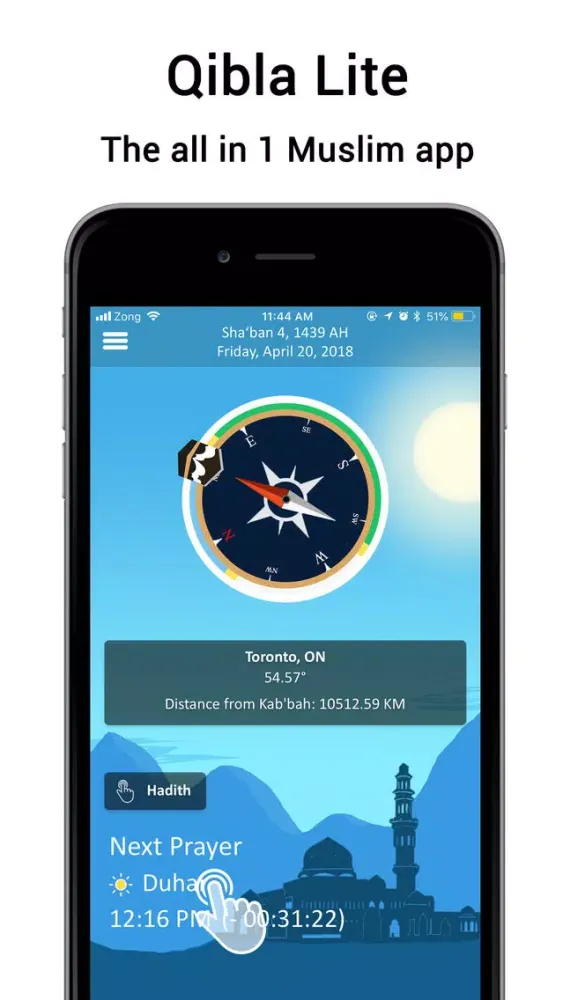 Qibla Lite - Qibla Directions Ekran Görüntüleri