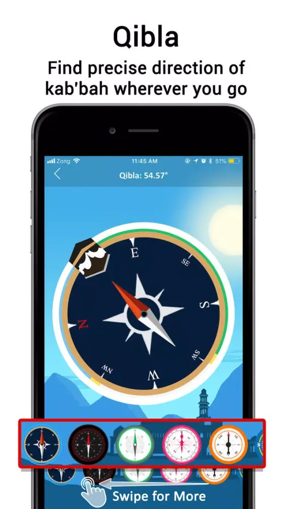 Qibla Lite - Qibla Directions Ekran Görüntüleri