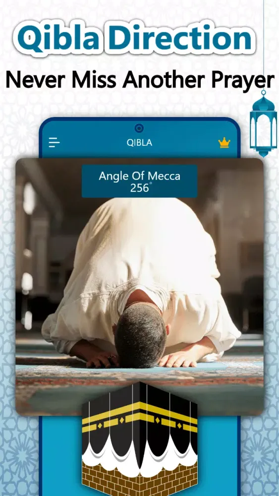 Tangkapan layar Qibla Finder: Qibla Direction
