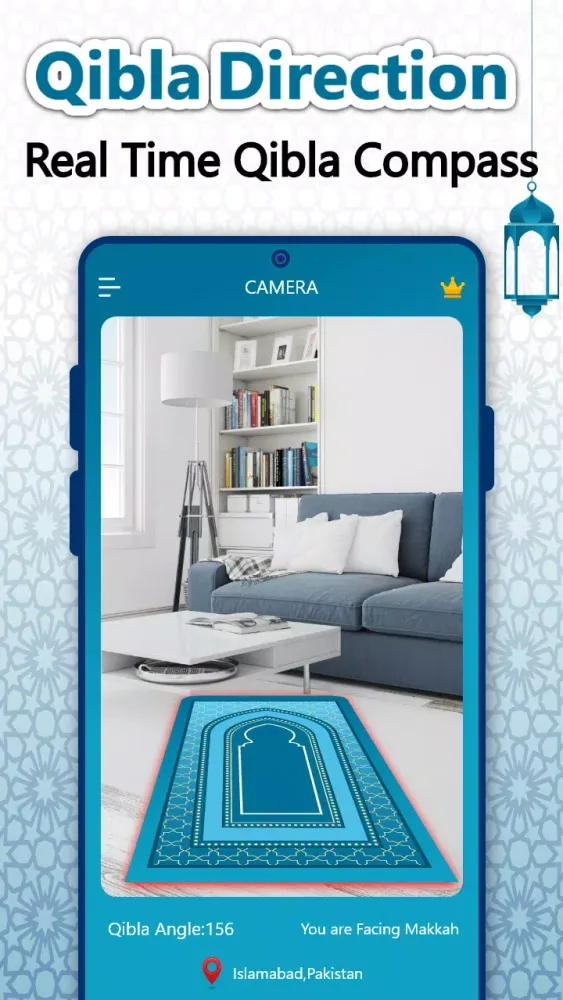 Tangkapan layar Qibla Finder: Qibla Direction