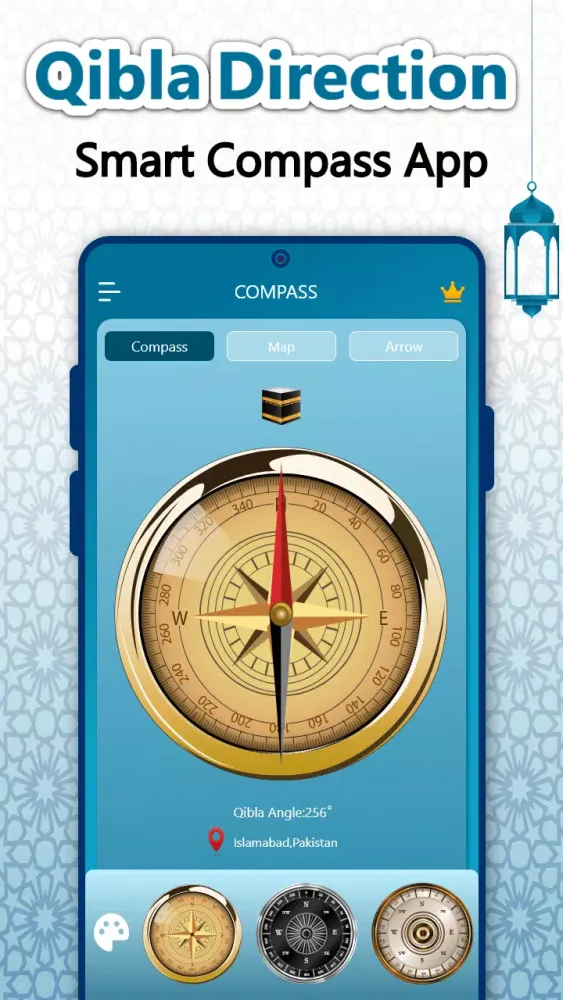 Tangkapan layar Qibla Finder: Qibla Direction