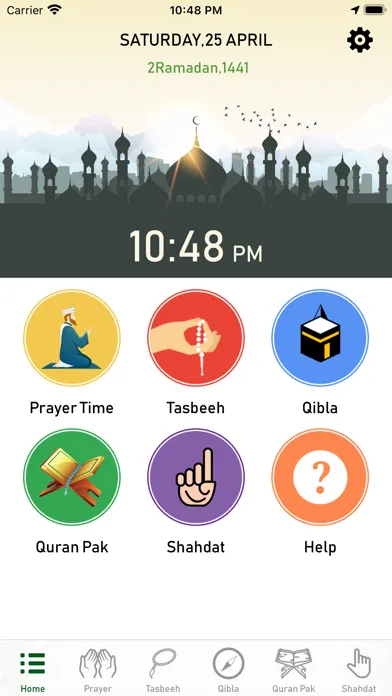 Capturas de tela do Qibla Direction - Prayer times