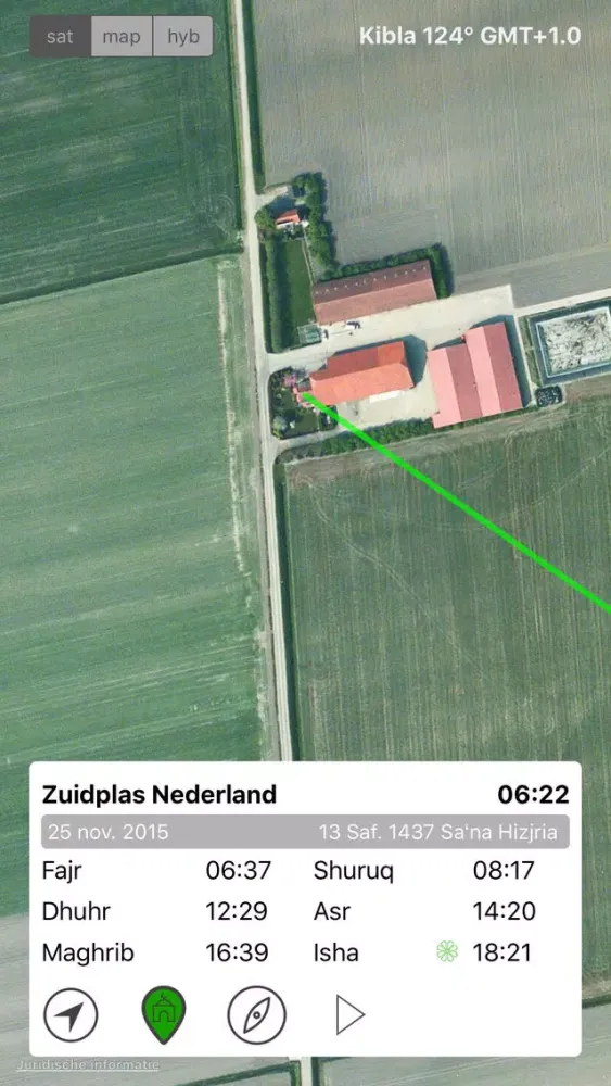 Tangkapan skrin KIBLA PLUS ● MOSLIM GEBEDSTIJDEN ● VOLLEDIG ADHAN ● MEKKA KOMPAS ● MOSKEEEN MET ROUTE