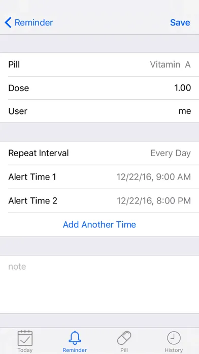 Captures d'écran de Daily Med Pill Reminder Alarm