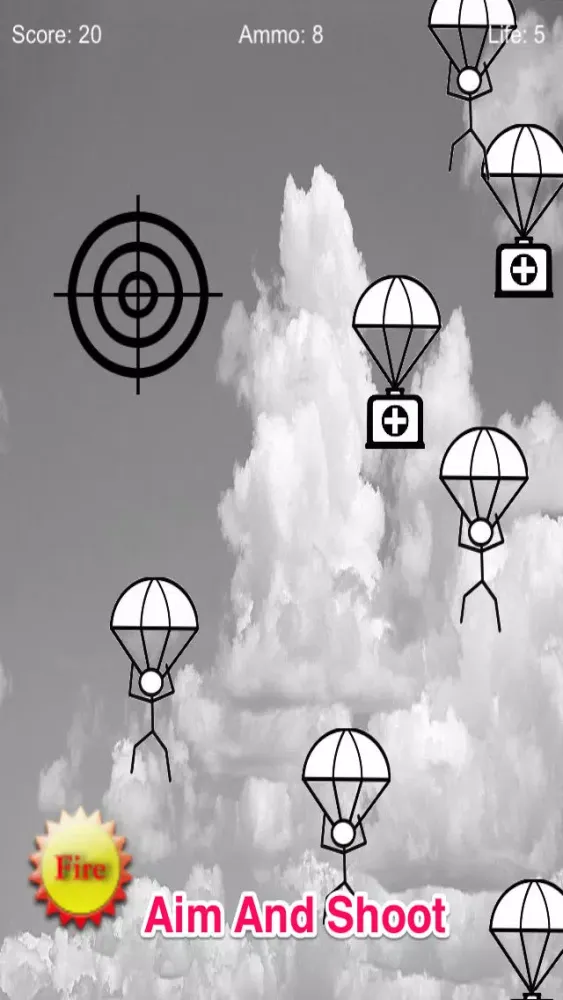 ภาพหน้าจอของ Aiming And Shooting 2: Stickman Sniper Battle Free