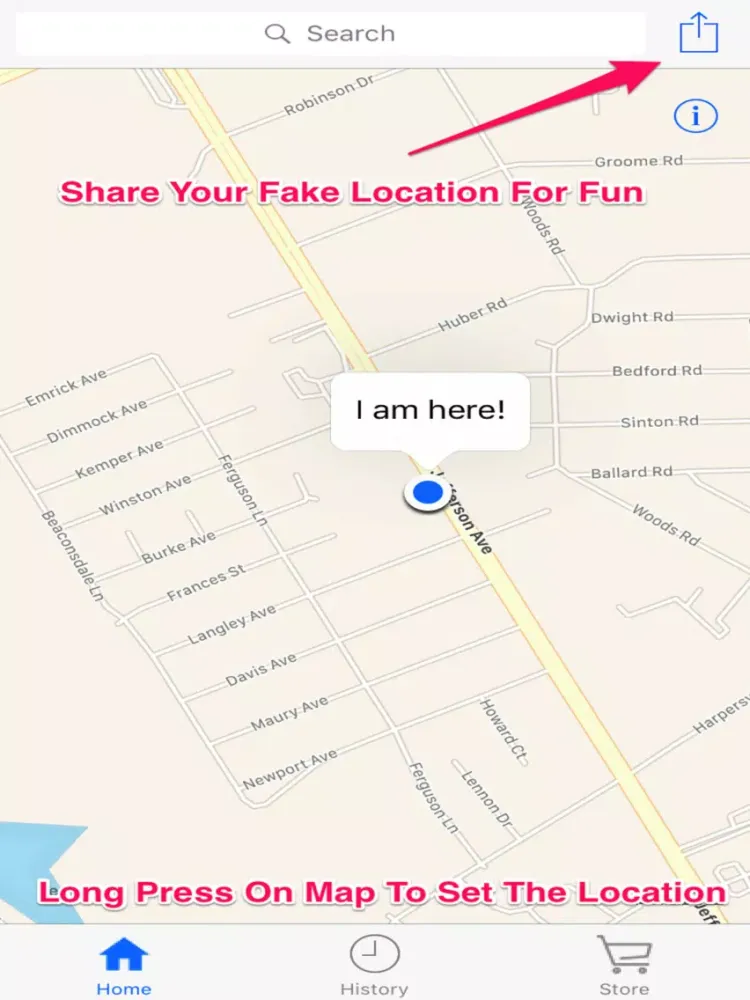 Tangkapan layar Fake GPS Location Changer iPad 