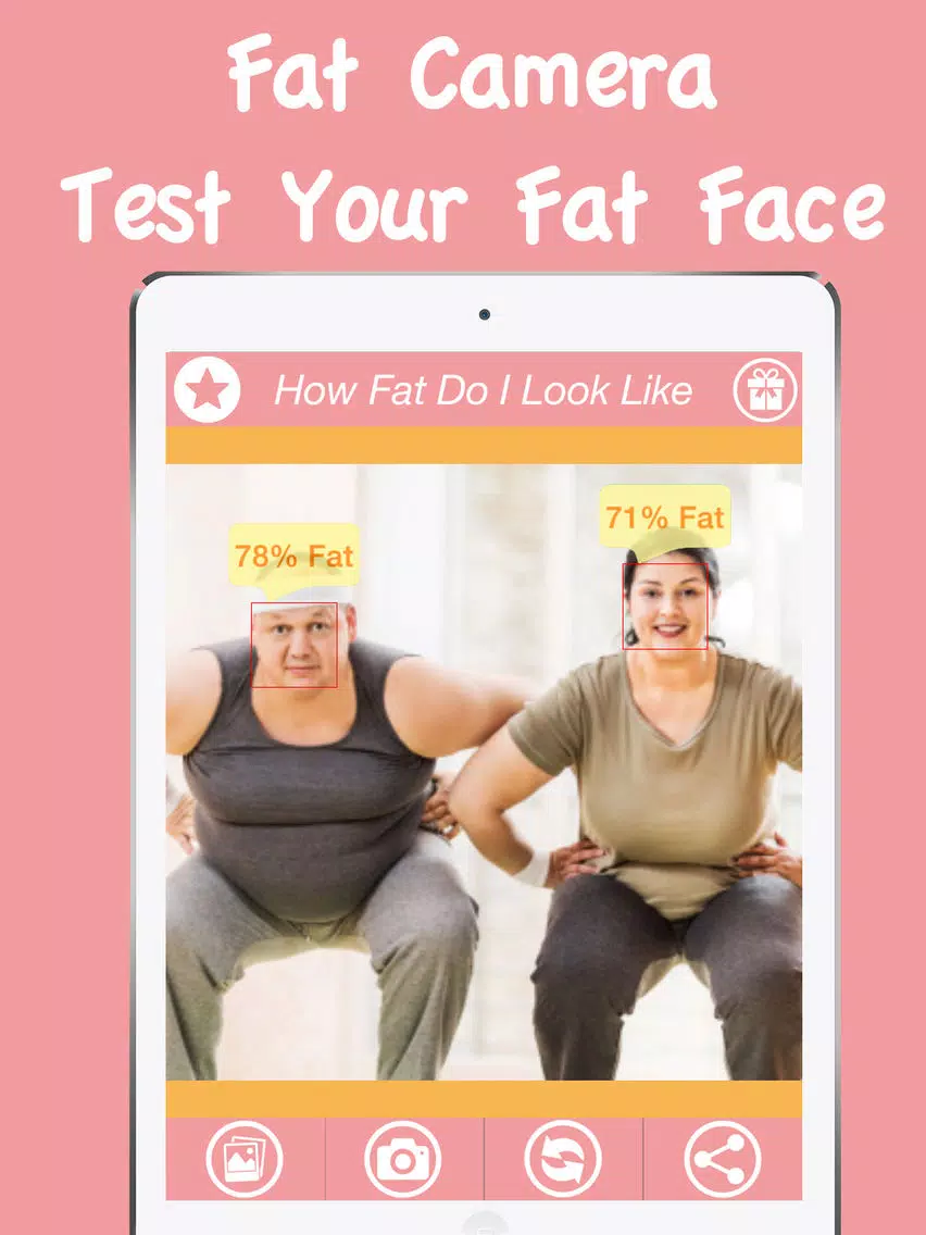 Fat Camera Plus Free App - Guess Fitness On You Challenged Face Photo iPad  سکرین شاٹس