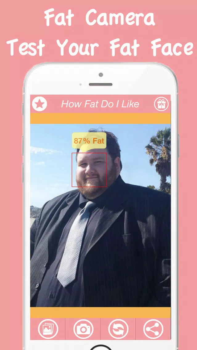 Fat Camera Plus Free App - Guess Fitness On You Challenged Face Photo سکرین شاٹس