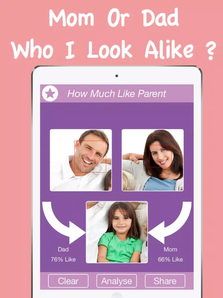 Capturas de pantalla de Dad or Mom - You Kolor Photo Look Up Like Father or Mother Beme Free iPad 