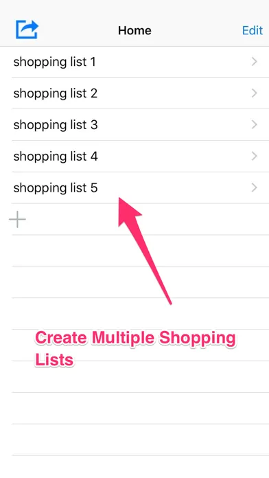 Shareable Grocery List - Supermarket Shoppinglist Screenshots